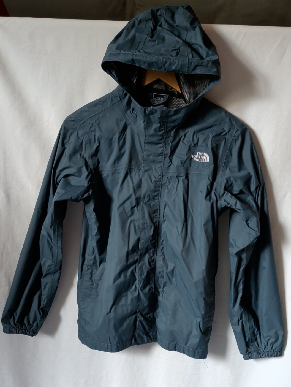 The North Face Kids 14/16 Hooded Rain/Wind Jacket - Dark Blue